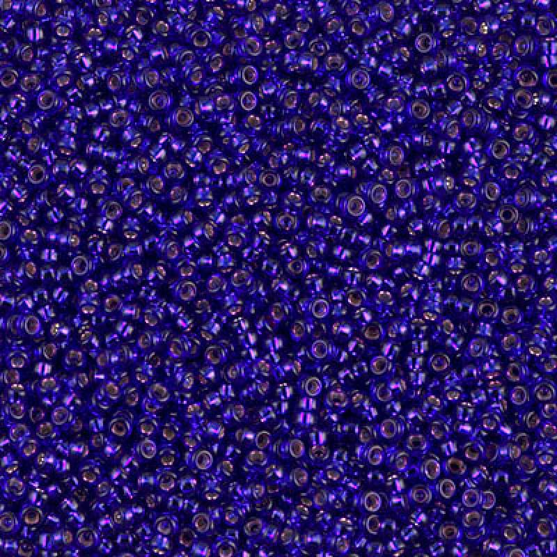 11/0 Miyuki Seed Beads - 5g Bag – Silver Lined Violet - Colour 1427