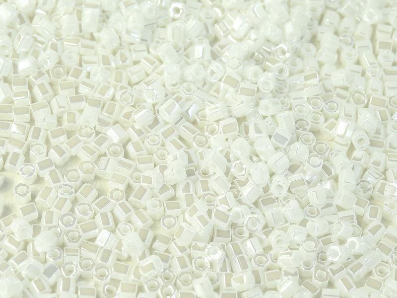 Miyuki Hex Cut 8/0 - 10g Bag – White Pearl Ceylon