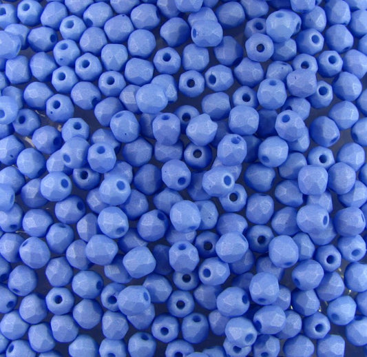 3mm Czech Fire Polish – 02010/29568 – Matte Sky x 100