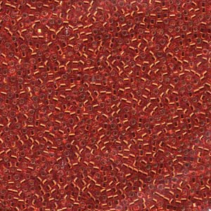 11/0 – Miyuki Delica  –  5g Bag - Silver Lined Red Orange – DB0043