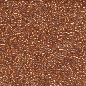 11/0 – Miyuki Delica - 5g Bag – Copper Pearl Lined Marigold – DB1702