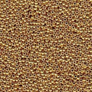 11/0 Miyuki Seed Beads - 25g Bag – Galvanised Gold – Colour 1052