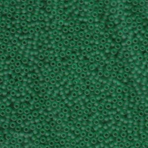 11/0 Miyuki Seed Beads - 25g Bag – Matte Transparent Dark Green - Colour 147F