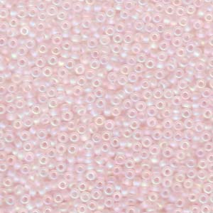 11/0 Miyuki Seed Beads 25g Bag – Matte Transparent Light Tea Rose AB - Colour 155FR