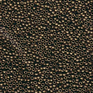 11/0 Miyuki Seed Beads - 25g Bag – Matte Metallic Dark Bronze - Colour 2006
