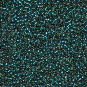 11/0 Miyuki Seed Beads - 25g Bag – Silver Lined Dark Teal - Colour 30