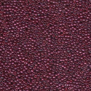 11/0 Miyuki Seed Beads - 25g Bag – Cranberry Gold Lustre - Colour 313