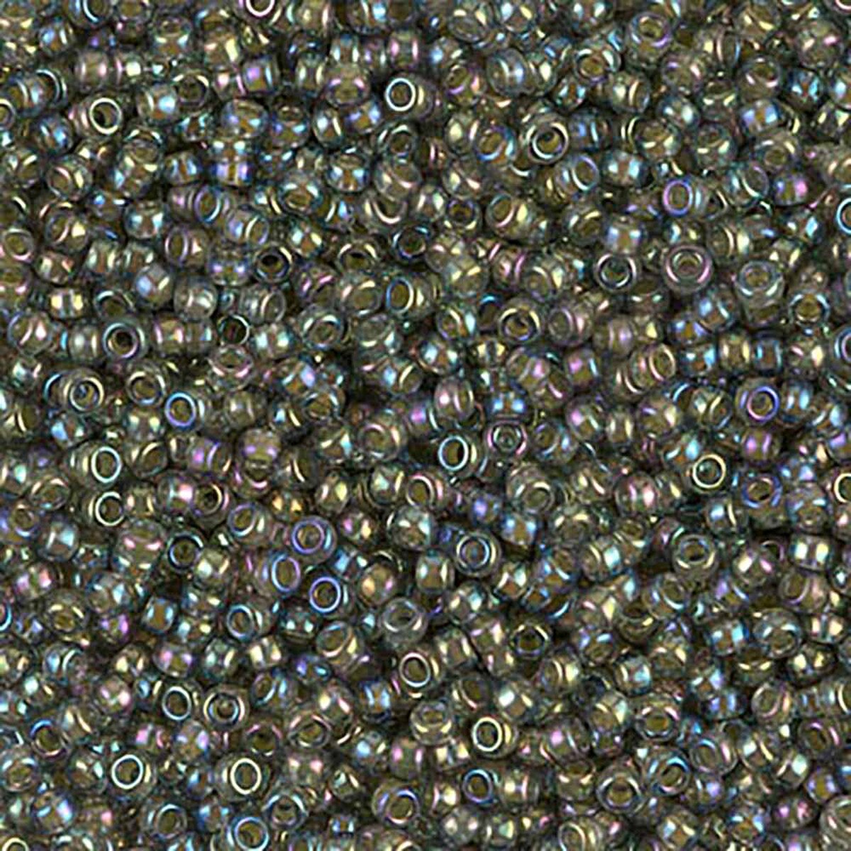 11/0 Miyuki Seed Beads - 25g Bag – Yellow Lined Aqua AB - Colour 361