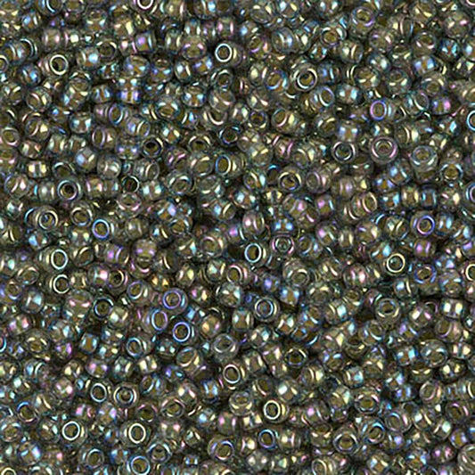11/0 Miyuki Seed Beads - 25g Bag – Yellow Lined Aqua AB - Colour 361