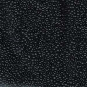 11/0 Miyuki Seed Beads 25g Bag – Matte Black - Colour 401F