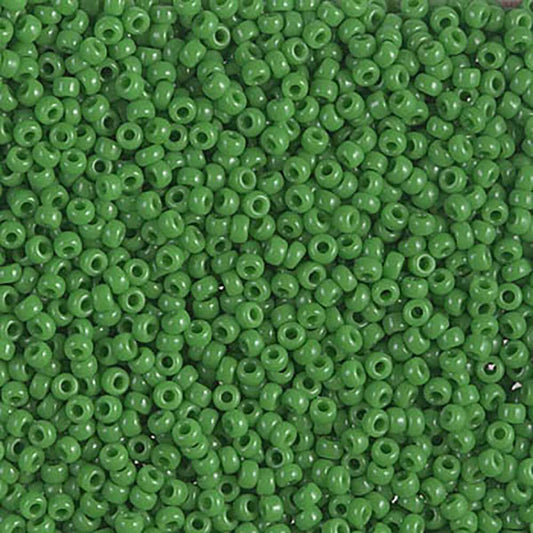 11/0 Miyuki Seed Beads - 25g Bag – Opaque Jade Green - Colour 411