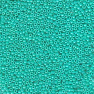11/0 Miyuki Seed Beads - 25g Bag – Opaque Turquoise Green - Colour 412