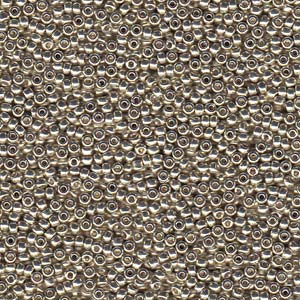 11/0 Miyuki Seed Beads - 25g Bag – Duracoat Galvanised Silver – Colour 4201