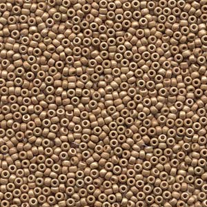 15/0 Miyuki Seed Beads - 5g Bag – Duracoat Matte Champagne - Colour 4204F