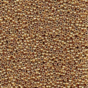 15/0 Miyuki Seed Beads - 5g Bag – Duracoat Galvanised Champagne - Colour 4204