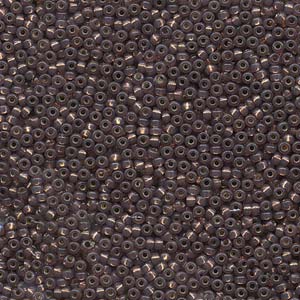 11/0 Miyuki Seed Beads - 25g Bag – Duracoat Silver Lined Rose Bronze - Colour 4249