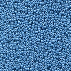 15/0 Miyuki Seed Beads - 5g Bag – Duracoat Opaque Dyed Dark Blue - Colour 4485