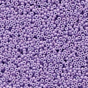15/0 Miyuki Seed Beads - 5g Bag – Duracoat Opaque Dyed Lilac - Colour 4486