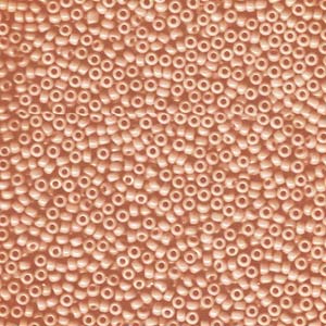 11/0 Miyuki Seed Beads - 25g Bag – Semi Matte Opaque Salmon - Colour 596