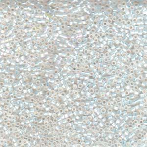 11/0 – Miyuki Delica - 5g Bag – White Opal AB – DB0222