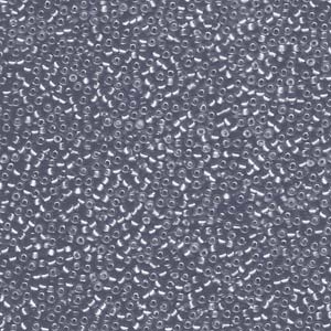15/0 Miyuki Seed Beads - 5g Bag - Semi Matte S/L Grey - Colour 1657