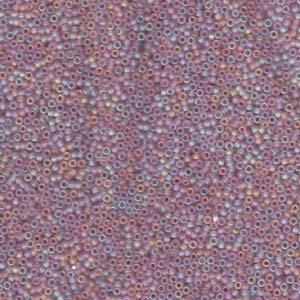 15/0 Miyuki Seed Beads - 5g Bag – Matte Light Amethyst AB - Colour 142FR