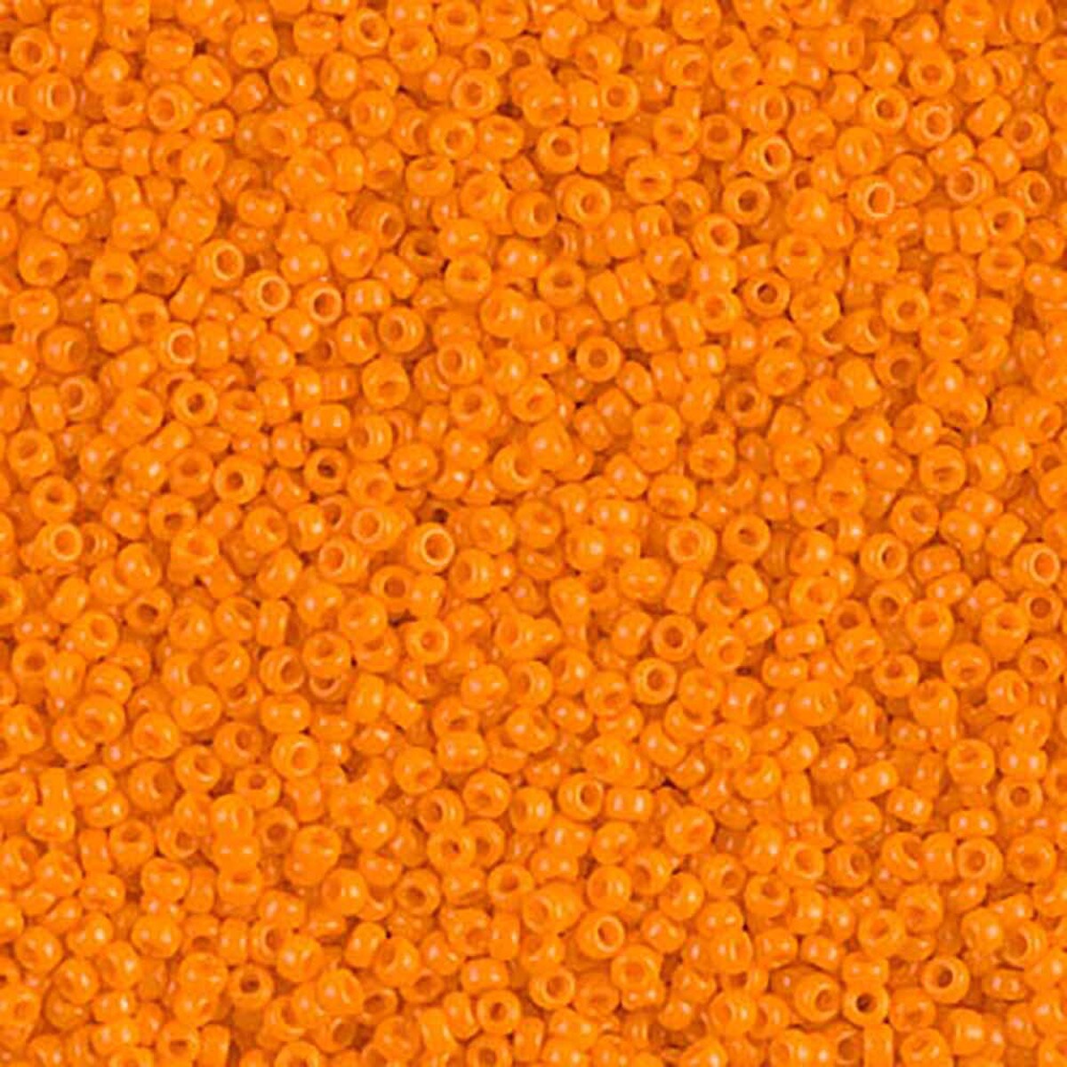 11/0 Miyuki Seed Beads - 25g Bag  – Opaque Tangerine - Colour 405
