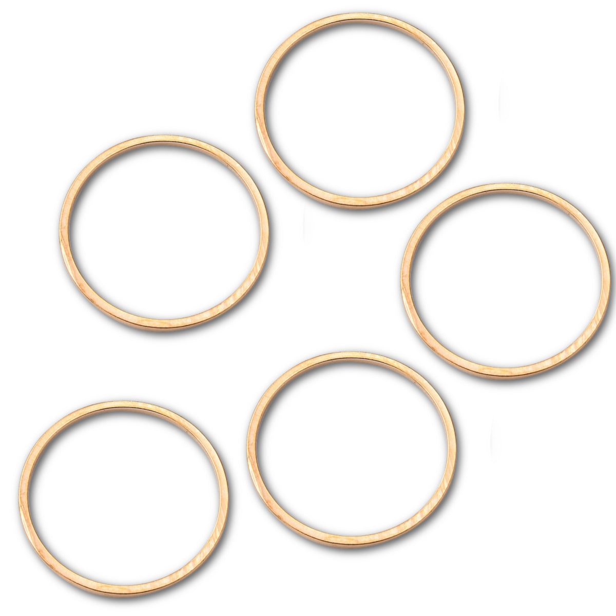 Gold Plated Brass – 20mm Ring