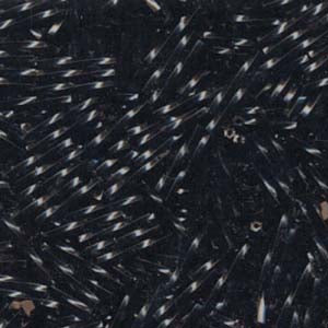 Long 2x12mm Twisted Miyuki Bugle Beads 10g – Black