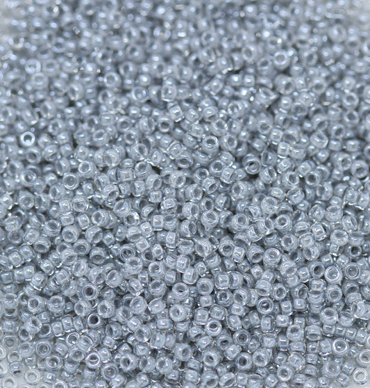 11/0 Miyuki Seed Beads - 25g Bag – Fancy Lined Pearl Grey – Colour 240