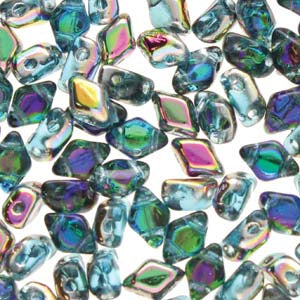Mini Gemduo 6x4mm - 5g - Aquamarine Vitrail