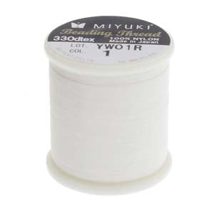 Miyuki Beading Thread - 50 Meter Spool - White