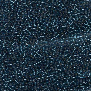 11/0 – Miyuki Delica - 5g Bag – Silver Lined Blue Zircon – DB0608