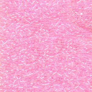 11/0 – Miyuki Delica - 5g Bag –  Lined Pale Pink AB – DB0055