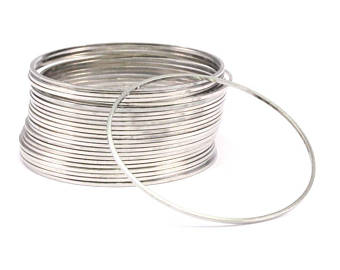 Silver Plated - 40mm Ring
