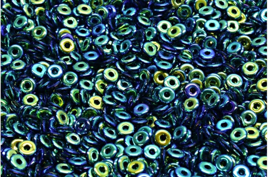 O Beads 3.8x1mm – 5g Bag – Jet Full AB