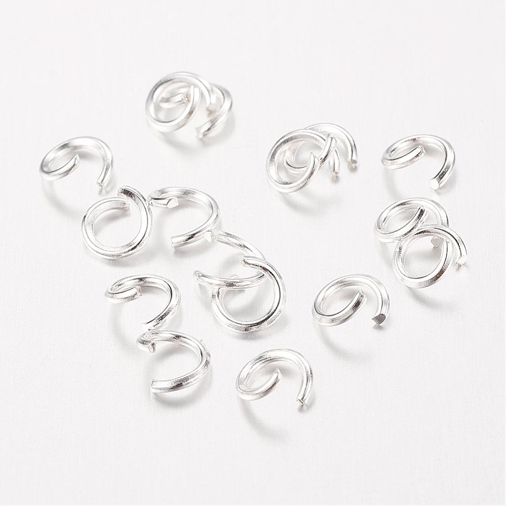 Silver Plated – 4mm Open Jump Rings – Approx 30 (1.5g bag)