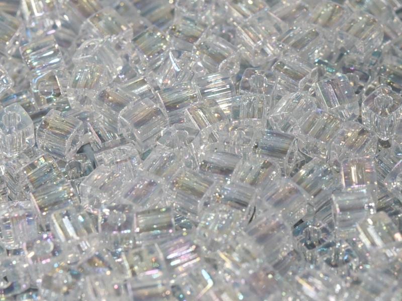 Miyuki Cubes 4mm - 5g Bag – Crystal AB