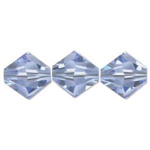 4mm Preciosa Bicones – Light Sapphire – Pack of 30