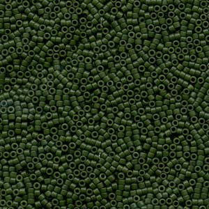 11/0 – Miyuki Delica - 5g Bag – Dyed Matte Opaque Olive – DB0797