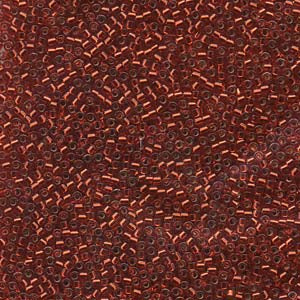 11/0 – Miyuki Delica  - 5g Bag – Silver Lined Burnt Orange – DB0603