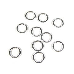 5mm Silver Plated Jump Rings – Closed – Pack of 30