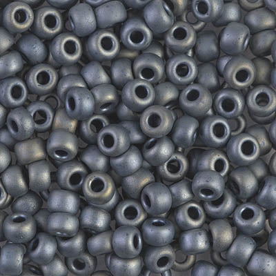 6/0 Miyuki Seed Beads - 25g Bag – Matte Metallic Silver Gray - Colour 2002