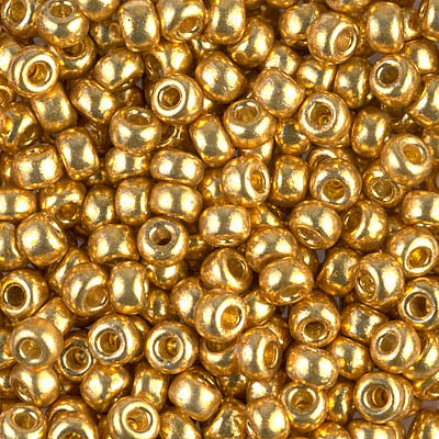 6/0 Miyuki Seed Beads - Duracoat Galvanised Gold - Colour 4202 - 250g Wholesale Bag