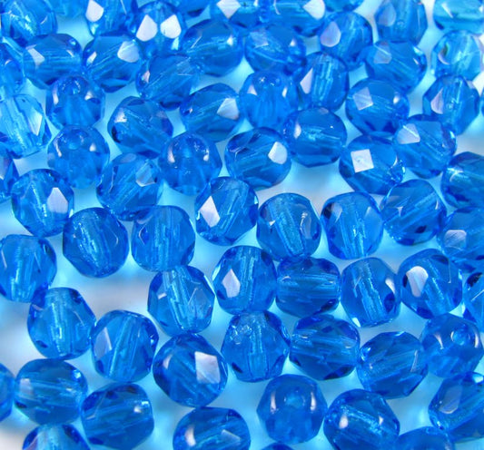 6mm Czech Fire Polish – 60030 – Dark Aqua x 100