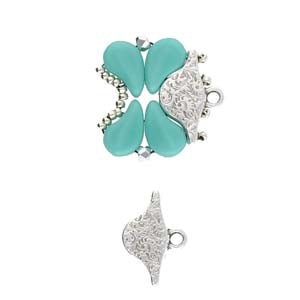 Aosa Paisleyduo Ending - Silver Plated - Pack of 2
