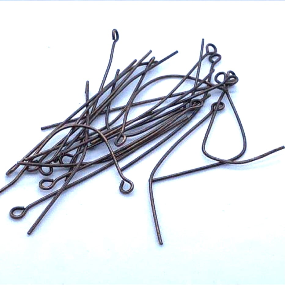 2 Inch Antique Copper Soft Eyepins - Bag of 50