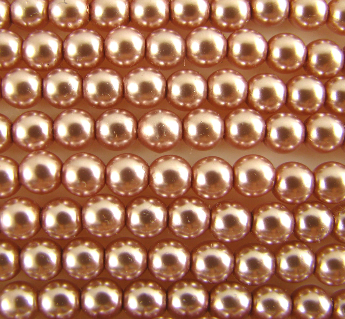 4mm Czech Round Glass Pearl - Bag of 100 – 70417 – Whisper