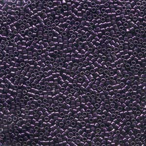 11/0 – Miyuki Delica - 5g Bag – Nickel Plated Dyed Dark Purple – DB0464
