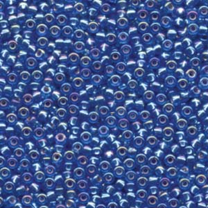 8/0 Miyuki Seed Beads - 25g Bag  – Lined Blue Violet AB- Colour 353
